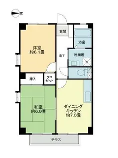 フォブール合川【2階】の間取り