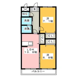 セントフィールド【2階】の間取り