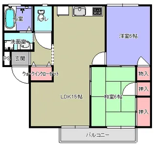 梅花ハウスI【1階】の間取り