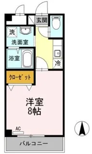 エステート蔵王【1階】の間取り