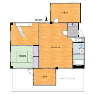 キャッスル小豆沢【2階】の間取り