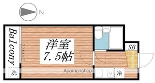 オーティハイツ黒田【2階】の間取り