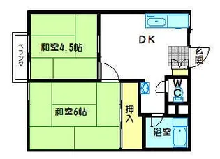 パナハイツ佐藤【2階】の間取り
