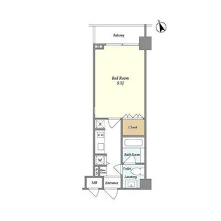 NONA PLACE渋谷富ヶ谷【3階】の間取り