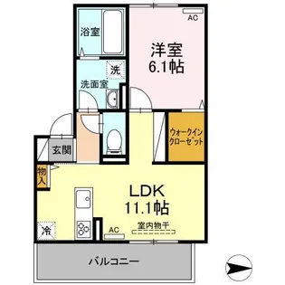 ブルー ビー ガーデン【2階】の間取り