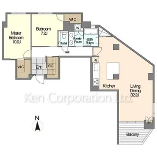 JOYLUXE THE RESIDENCE AKIYA【2階】の間取り