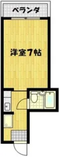 1Kの間取り画像