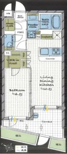 ブリリアントコート西大井【1階】の間取り