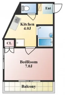 ポテト国富【4階】の間取り
