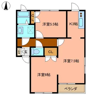 プレタメゾンI【2階】の間取り