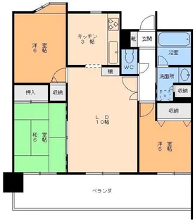 ダイアパレス三番町【4階】の間取り