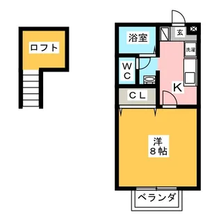 ウイングコート一宮【2階】の間取り