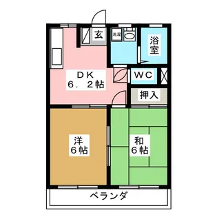 サンパレス東山 D【1階】の間取り
