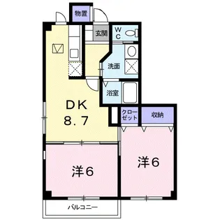 アルカンシェル A【1階】の間取り