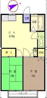 コーポチトセ【1階】の間取り