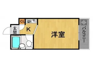 プチグレイス壱番館武庫之荘【4階】の間取り