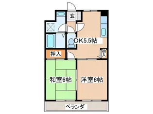 ア-ビスSW【2階】の間取り