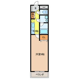 フラット21【3階】の間取り