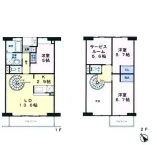 グランドゥール鶴ヶ島【3階】の間取り