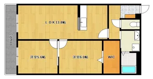 ハートフル新左衛門【1階】の間取り