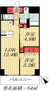 千葉県市川市市川南2【マンション】の間取り