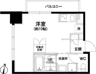 西新ROOMS【4階】の間取り