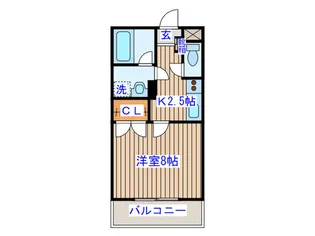 リバブルハイツII【1階】の間取り