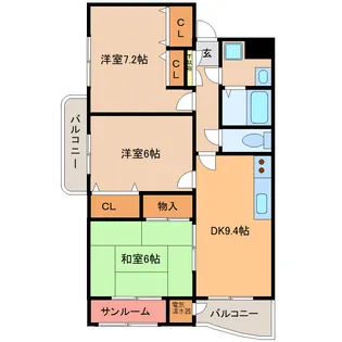 シティコート【1階】の間取り