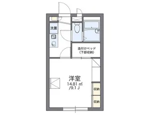 レオパレス吉備中山【2階】の間取り