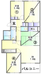 三田カルチャータウン・リフォレ【6階】の間取り