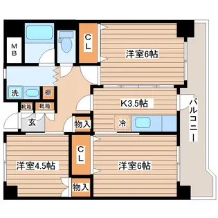 長町南424ビル【2階】の間取り