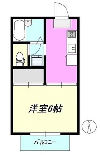 ビューパレス茅ヶ崎【2階】の間取り