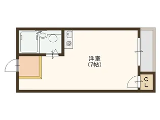 玉出タカハシマンション【2階】の間取り