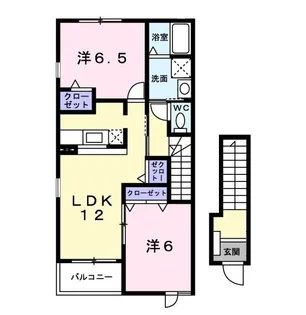 ペレーネB【2階】の間取り