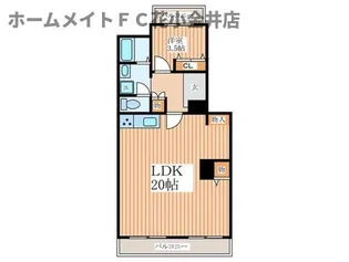 ガーデンハイツ滝山B棟【3階】の間取り