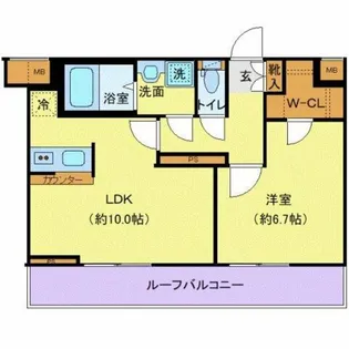 東京都杉並区下高井戸1【マンション】の間取り