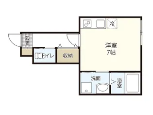 ハーモニーパレス井口【1階】の間取り