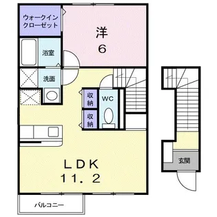 サウス ヒルズ I【2階】の間取り