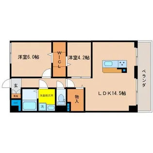 PLACIDES【4階】の間取り