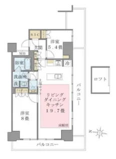 Brillia ist 東雲キャナルコート【14階】の間取り