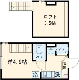 SUNNY HILLS 新小岩【1階】の間取り