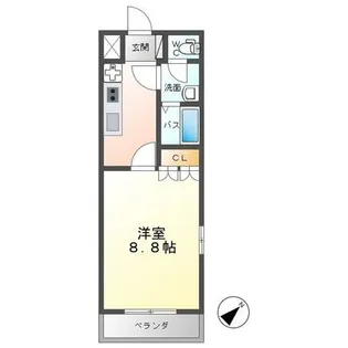 アルカディア【1階】の間取り
