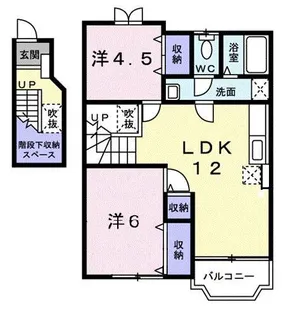 天王森II【2階】の間取り