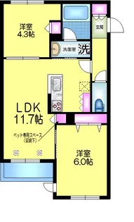 東京都足立区梅田8【マンション】の間取り
