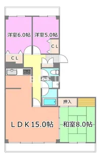 千葉県千葉市中央区南町2【マンション】の間取り