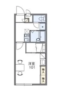パークサイド北谷【2階】の間取り