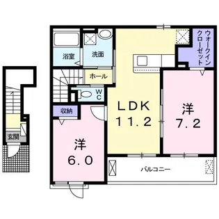 グレイスフル【2階】の間取り