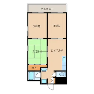 ROSE VILLA【4階】の間取り