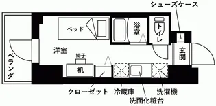 ライジングメゾン新小岩【4階】の間取り