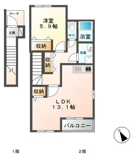 プランドールMIA【2階】の間取り